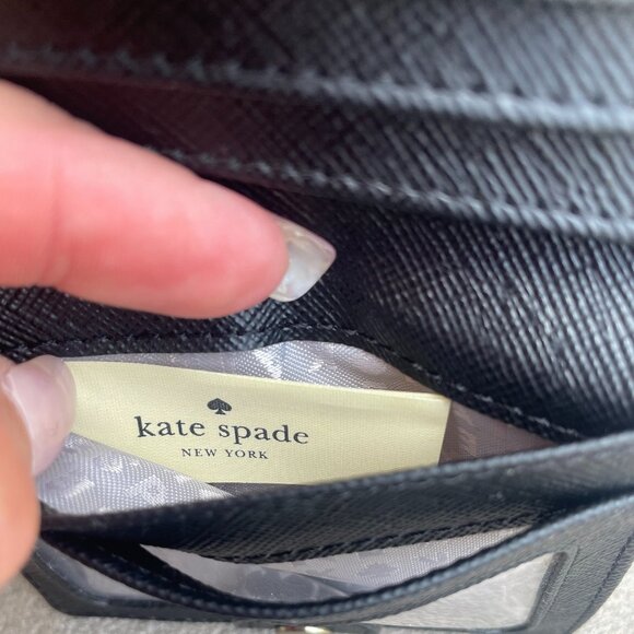KATE SPADE MAVIS STREET SERENADE WALLET Silver Excellent Condition - Picture 8 of 9